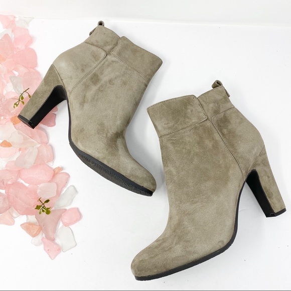 Sam Edelman Sianna Booties Suede Gray Sz 10 - Picture 2 of 5